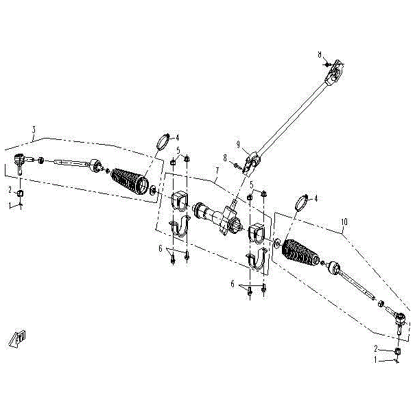 Steering Rod Comp.(Lh) by CF Moto