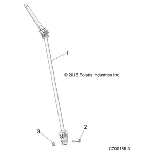 Steering Shaft by Polaris 1823727 OEM Hardware P1823727 Off Road Express