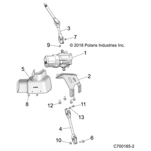 Steering Shaft, Lower by Polaris 1823782 OEM Hardware P1823782 Off Road Express