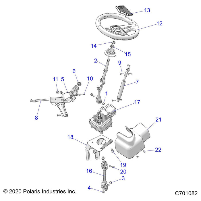 Steering Shaft, Upper by Polaris