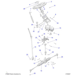 Steering Shaft, Upper by Polaris 1824164 OEM Hardware P1824164 Off Road Express