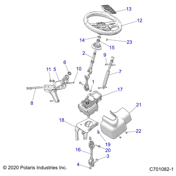 Steering Shaft, Upper by Polaris