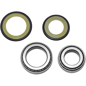 Steering Stem Tapered Roller Bearings And Seals Kit By All Balls 22-1037 Steering Stem Bearing Kit 22-1037 Parts Unlimited Drop Ship