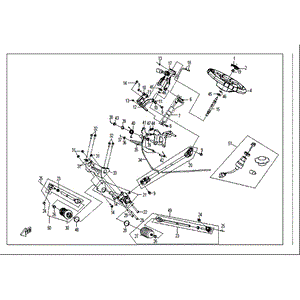 Steering Tie Rod Rh by CF Moto 4060-104200-10000 OEM Hardware 4060-104200-10000 Northstar Polaris