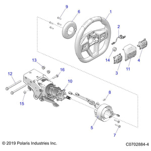 Steering Wheel Module Switch, R by Polaris 4018975 OEM Hardware P4018975 Off Road Express