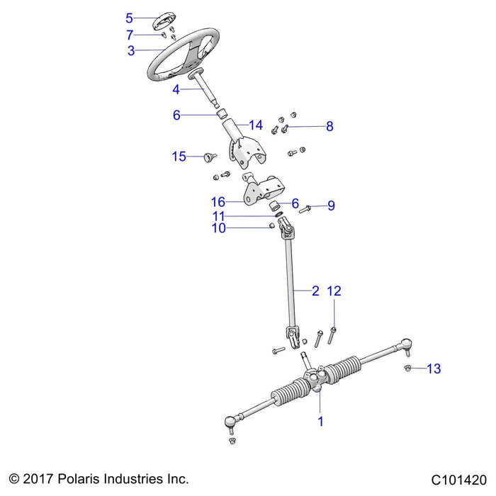 Steering Wheel Shaft by Polaris