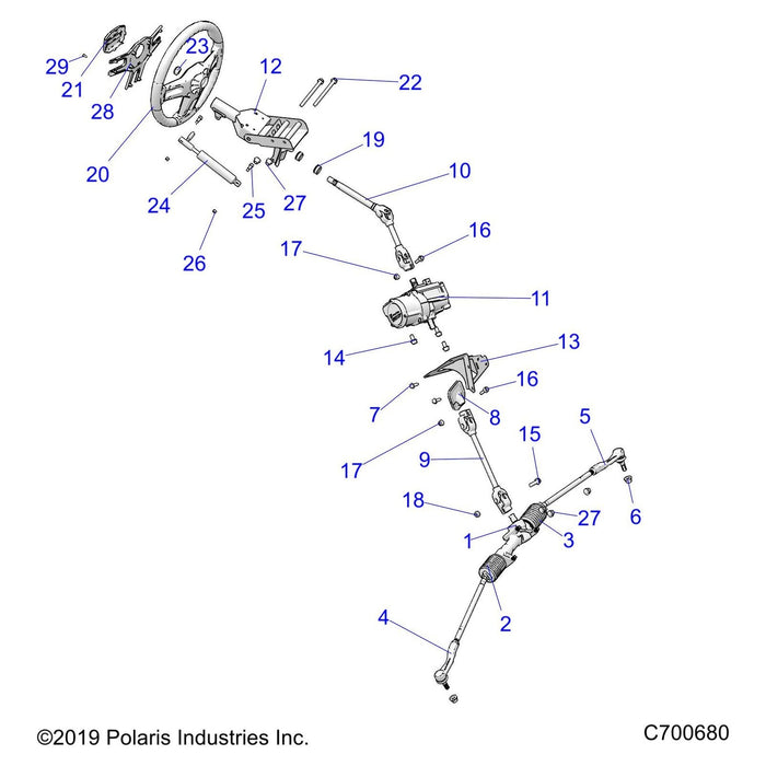 Steering Wheel Trim Xp Mte Turb by Polaris