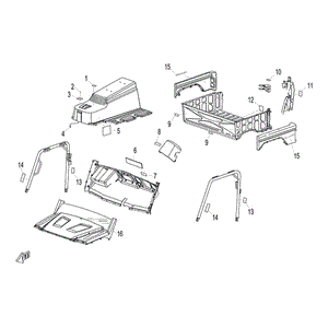 Stickers Protector Box by CF Moto 9030-190035 OEM Hardware 9030-190035 Northstar Polaris