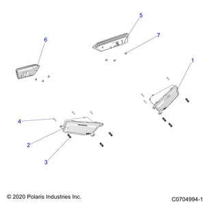 Stop/Tail/Turn Assembly, Right by Polaris 2412696 OEM Hardware P2412696 Off Road Express