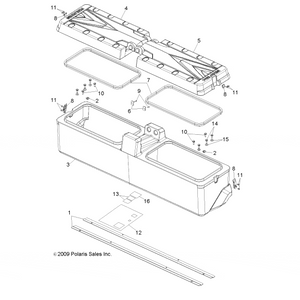 Storage Box Assembly, 6 X 6, Gl by Polaris 2633930-070 OEM Hardware P2633930-070 Off Road Express Drop Ship