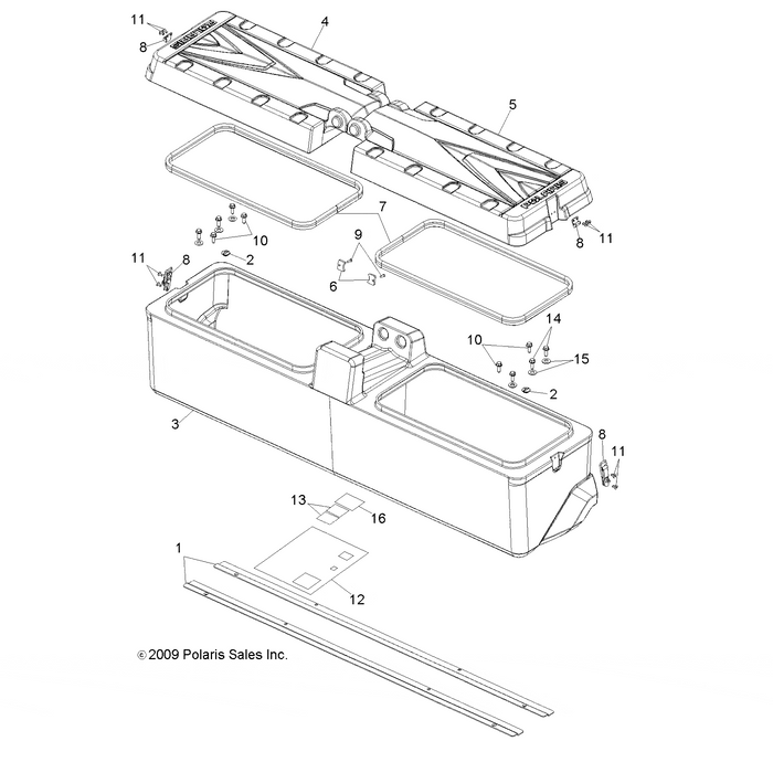 Storage Box Assembly, 6 X 6, Gl by Polaris