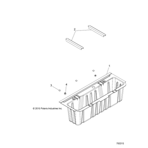 Storage Box by Polaris 5451228 OEM Hardware P5451228 Off Road Express