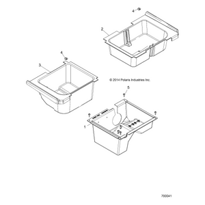 Storage-Box,Center,Hvac,Blk by Polaris 5451108-070 OEM Hardware P5451108-070 Off Road Express