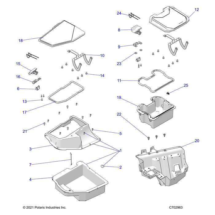 Storage-Dash,Front,Rh,Lower,Blk by Polaris