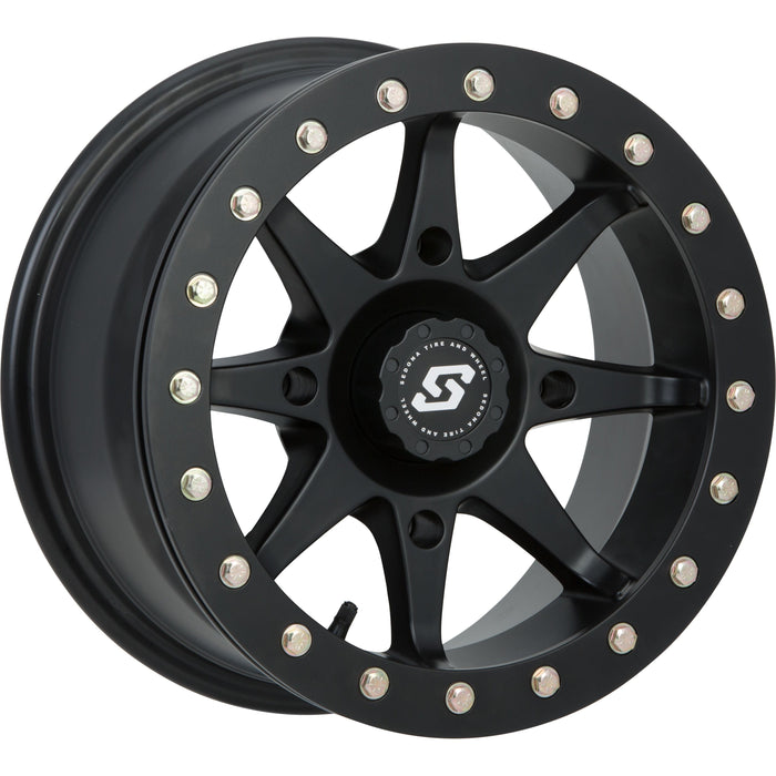 Storm Beadlock Wheel 14X7 4/156 4+3 (+5Mm) Black by Sedona