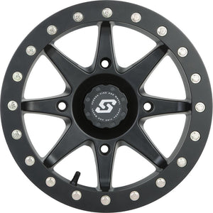 Storm Beadlock Wheel Black 14 in. x 7 in. 5+2 +10 mm by Sedona 570-1177 Beadlock Wheel 570-1177 Western Powersports Drop Ship