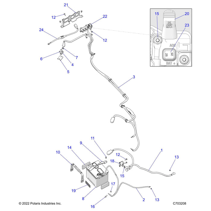 Strap-Battery,Lift by Polaris