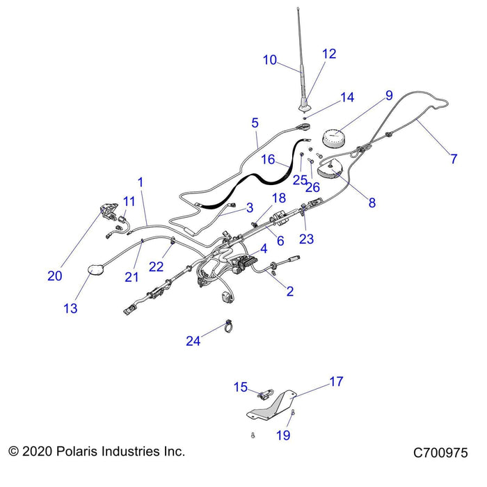 Strap-Ground,Antenna,Am/Fm by Polaris