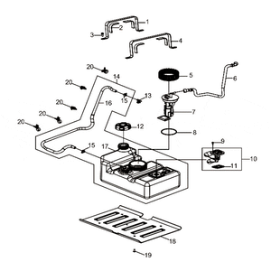 Strap-Tank,Fuel by Polaris 455037 OEM Hardware P455037 Off Road Express