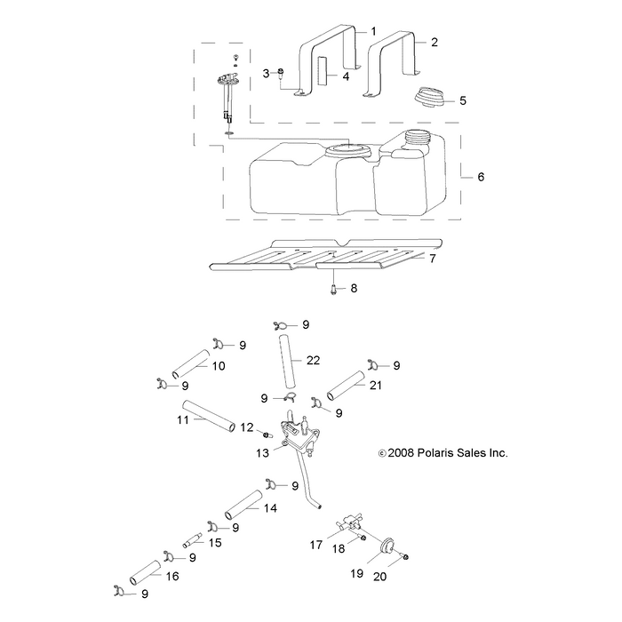 Strap-Tank,Fuel,Front by Polaris