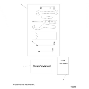 Strap-Tool Pouch by Polaris 2882527 OEM Hardware P2882527 Off Road Express