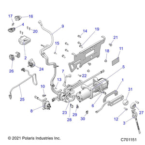 Strap-Winch,Hook by Polaris 7082085 OEM Hardware P7082085 Off Road Express