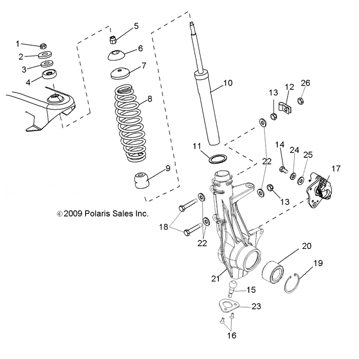 Strut, Front by Polaris