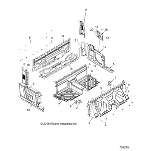 Stud, 1/4 Turn, 6M X 19Mm by Polaris 7662178 OEM Hardware P7662178 Off Road Express