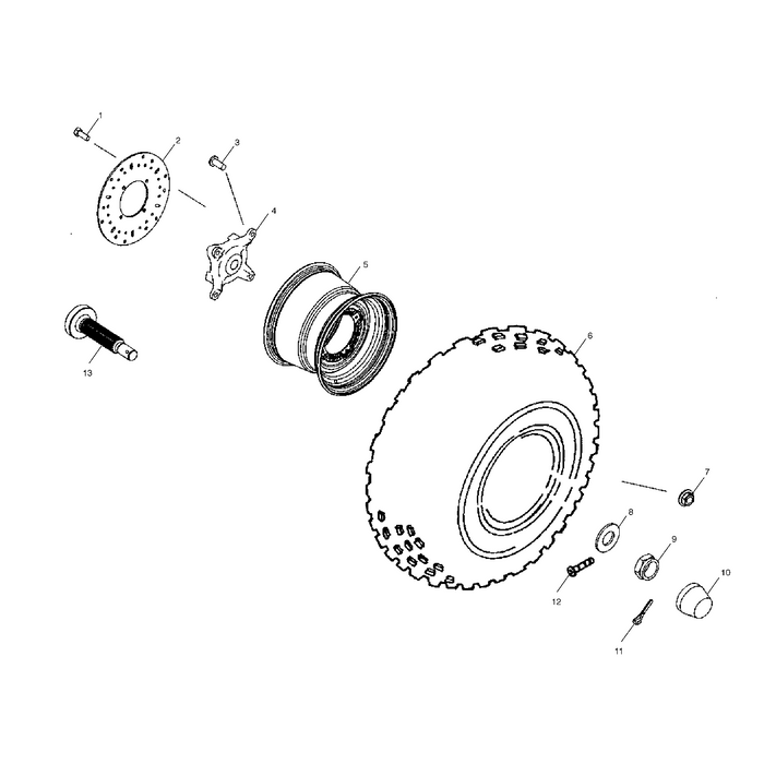 Stud, 3/8-24 X 1.12 by Polaris