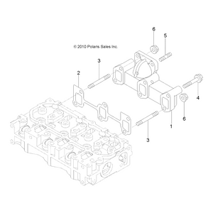 Stud,M8X50 by Polaris 3070086 OEM Hardware P3070086 Off Road Express