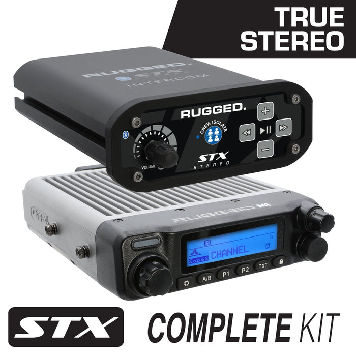 Stx Stereo Complete Master Communication Kit With Intercom And 2-Way Radio by Rugged Radios