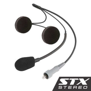 Stx Stereo Wired Helmet Kit With Alpha Audio Speakers And Mic by Rugged Radios HK-STX 01038799853609 Rugged Radios