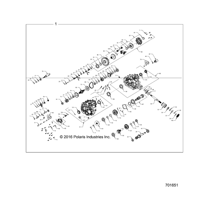 Subassembly,Right Gearcase by Polaris