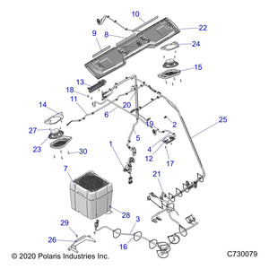 Subwoofer Speaker Assembly by Polaris 2637691 OEM Hardware P2637691 Off Road Express Drop Ship