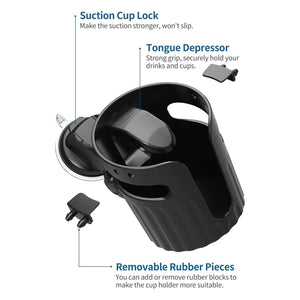 Suction Cup Holder with Tongue Depressor 90-Degree Adjustable by Kemimoto B1628-00601 Drink Holder B1628-00601 Kemimoto