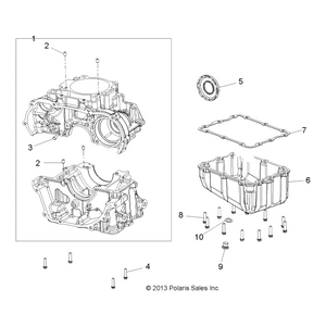 Sump Cover Gasket by Polaris 5813761 OEM Hardware P5813761 Off Road Express