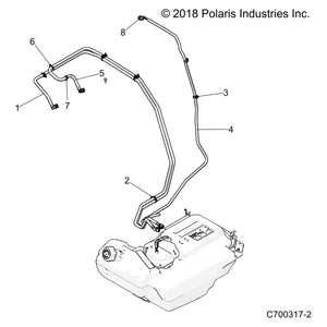 Supply Fuel Line Assembly by Polaris 2521488 OEM Hardware P2521488 Off Road Express