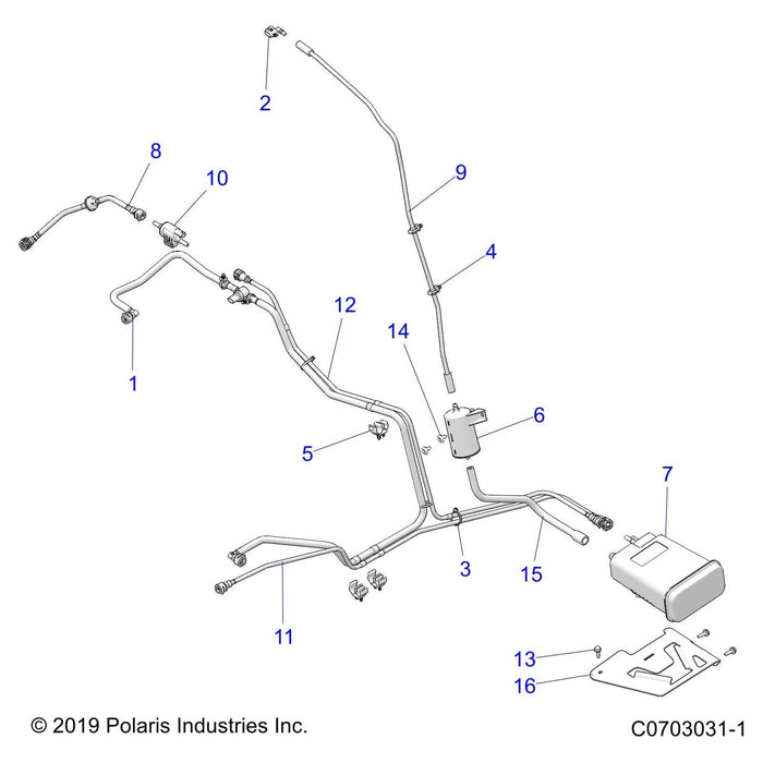 Supply Fuel Line Assembly by Polaris