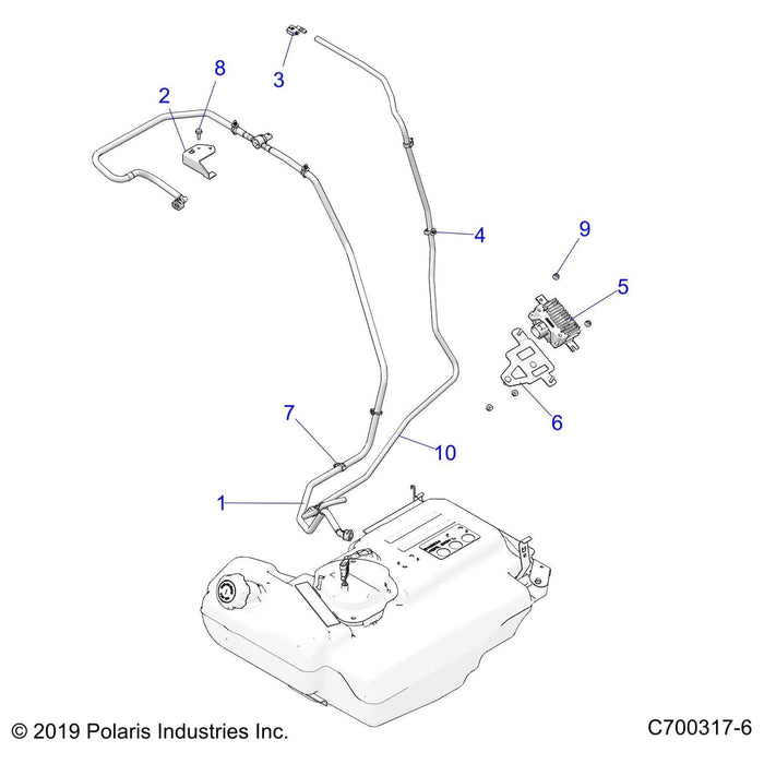 Supply Fuel Line Assembly by Polaris