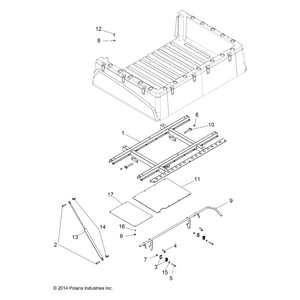 Support Box, Black by Polaris 1019119-329 OEM Hardware P1019119-329 Off Road Express