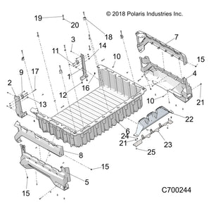 Support Box Bracket, Mud, Matte by Polaris 5267288-458 OEM Hardware P5267288-458 Off Road Express