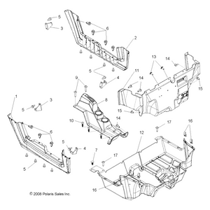 Support Bracket Fender, Front by Polaris 5253446 OEM Hardware P5253446 Off Road Express