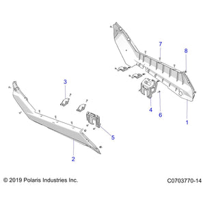 Support Bracket, Rocker, Rear by Polaris 5267158 OEM Hardware P5267158 Off Road Express