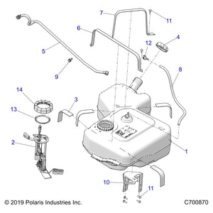 Support Fuel Tank Bracket, Blac by Polaris 5263458-329 OEM Hardware P5263458-329 Off Road Express