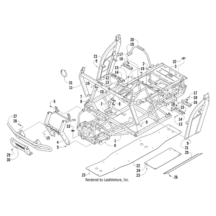 Support, Overhead - Left By Arctic Cat