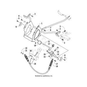 Support, Shift Mount By Arctic Cat 1502-264 OEM Hardware 1502-264 Core Power Equipment