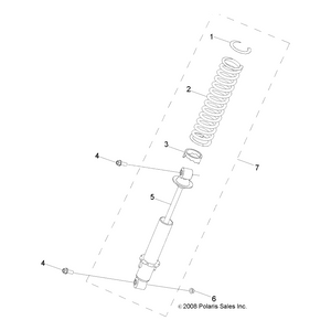 Suspension Assembly, Rear, Gs B by Polaris 0454447-067 OEM Hardware P0454447-067 Off Road Express