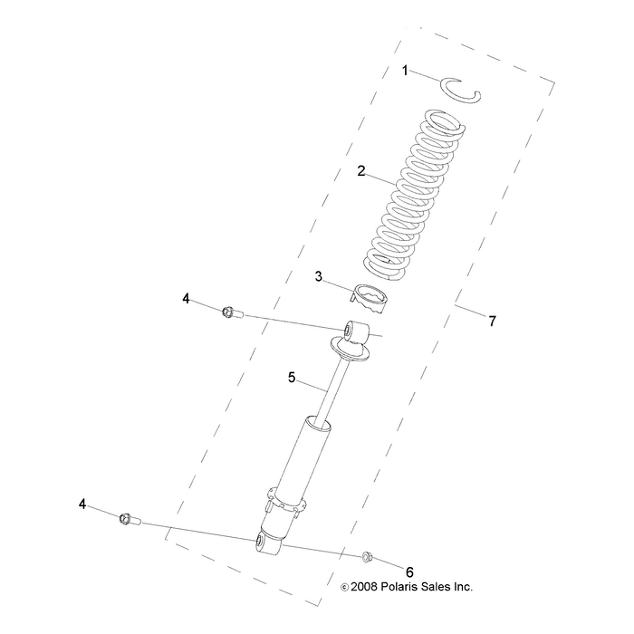 Suspension Assembly, Rear, Gs B by Polaris