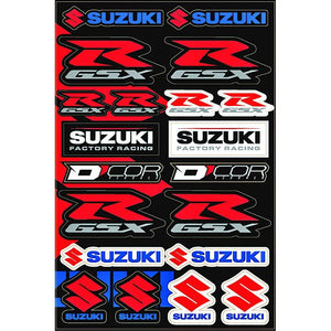 Suzuki Street Decal Sheet By D'Cor 40-40-105 Decal Sheet 862-40105 Western Powersports