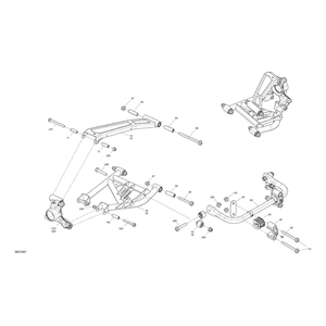 Sway Bar Assy by Can-Am 706002716 OEM Hardware 706002716 Off Road Express Peach St